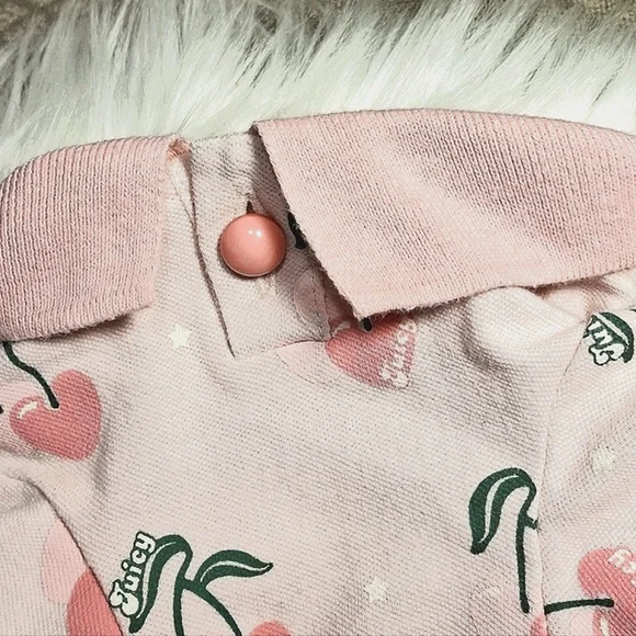 Rare Cherry Print Small Doggie Shirt - Picture 7 of 14